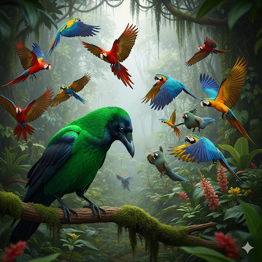 अहंकारी कौआ