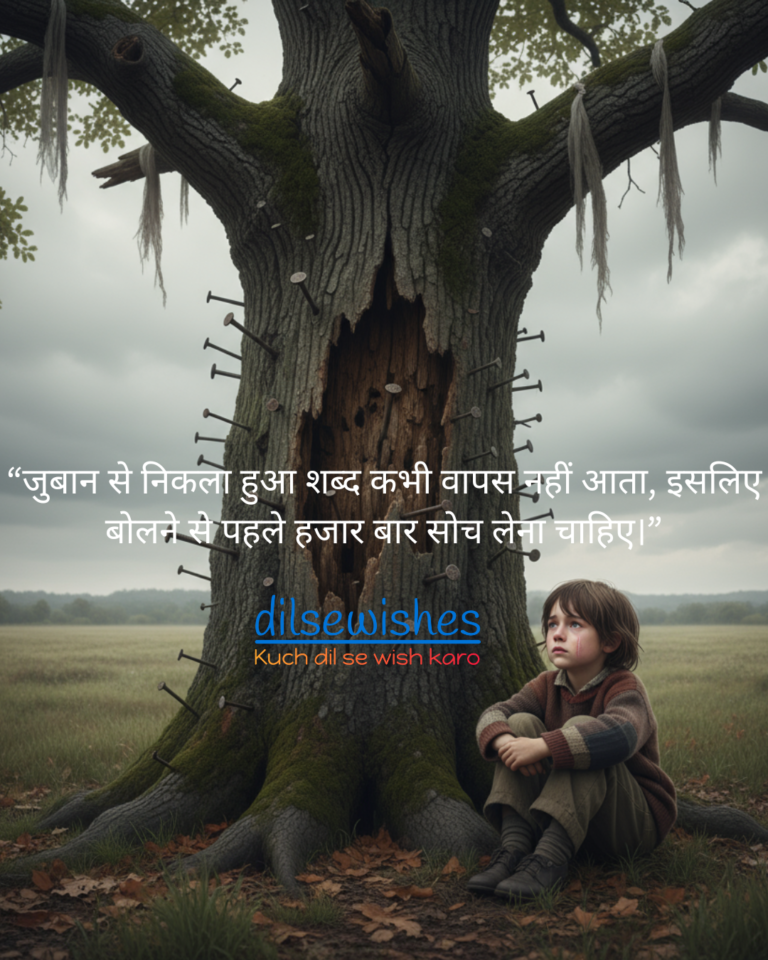 बोले हुए शब्द वापस नहीं आते