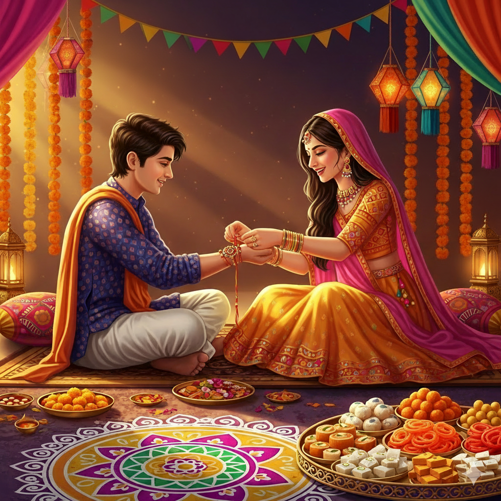 रक्षा बंधन के शुभ अवसर पर 50 प्यारे और भावुक हिंदी संदेश | Happy Raksha Bandhan Wishes in Hindi