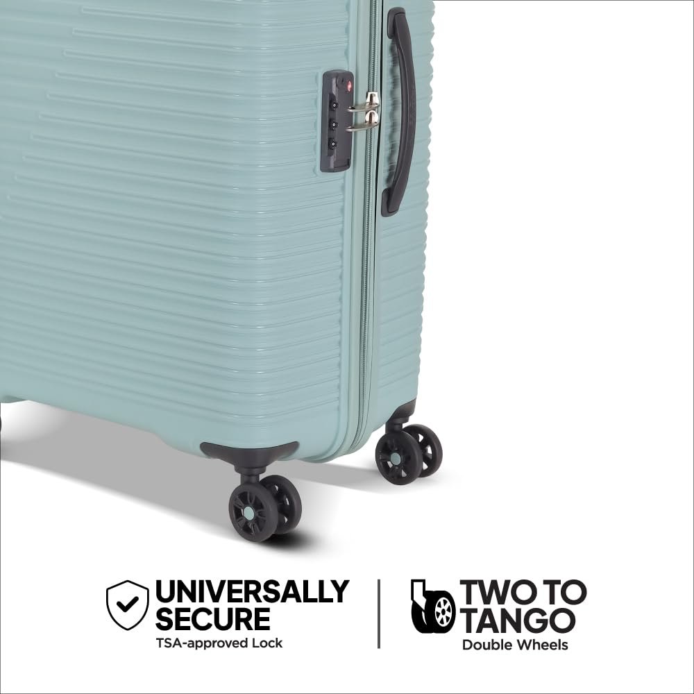 American Tourister Liftoff+ with TSA Lock & 8 Wheel Hard PP Check-in Suitcase for Travel Trolley Bag with Double Wheel for Women & Men Seafoam Blue 67 cm Medium 3 American Tourister Liftoff+ with TSA Lock & 8 Wheel Hard PP Check-in Suitcase for Travel Trolley Bag with Double Wheel for Women & Men Seafoam Blue 67 cm Medium - Image 3