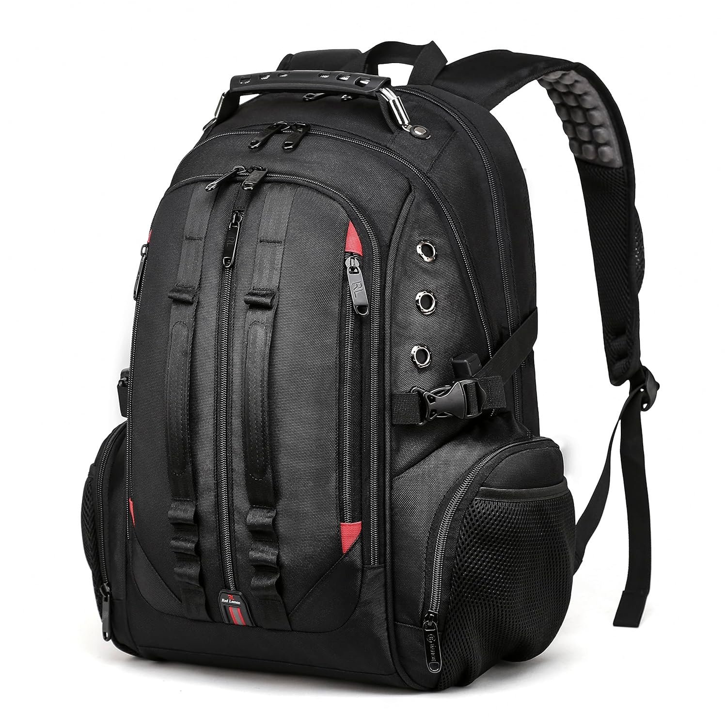 Red Lemon Swisslook Polyester Bange Series 45L 15.6-inch Laptop Bags Backpack for Men and Women Semi Waterproof USB with Anti Theft Pocket Travel Backpack 2 Red Lemon Swisslook Polyester Bange Series 45L 15.6-inch Laptop Bags Backpack for Men and Women Semi Waterproof USB with Anti Theft Pocket Travel Backpack - Image 2