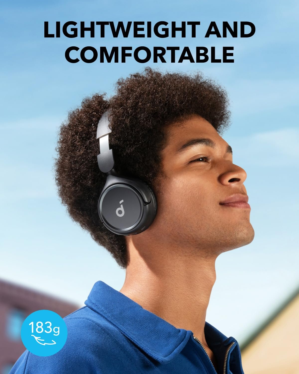 soundcore by Anker H30i Wireless On-Ear Headphones, Foldable Design, Pure Bass, 70H Playtime, Bluetooth 5.3, Lightweight and Comfortable, App Connectivity, Multipoint Connection (Black) - Image 5