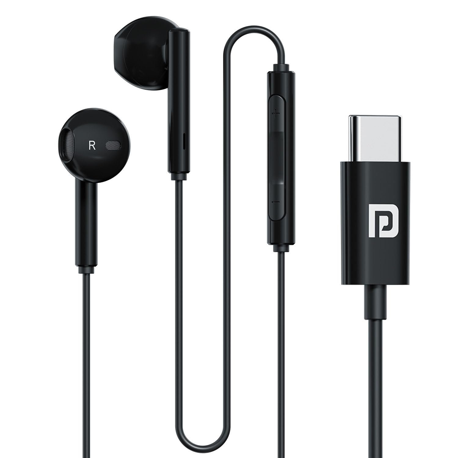 Smart Reviews Home 16 Portronics Conch Theta C in Ear Type C Wired Earphones with in Line HD Mic Powerful Audio 14.2mm Driver Unique Earbuds Design TPE Anti Tangle Wire in line Controls Wide CompatibilityBlack